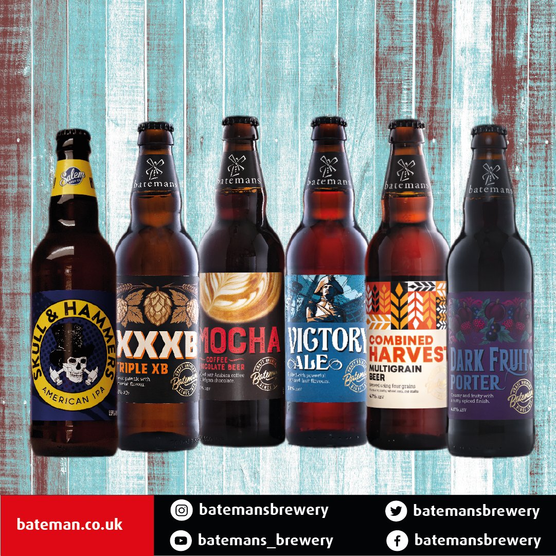 Our vibrant variety of Batemans flavours. Which one is your favourite?

shop.bateman.co.uk/collections/br…

#BatemansBrewery #CAMRA #realales #beerlover #beerstagram #Craftbeer #Beer #Ale #Craftbeerlife #Craftbeerlover #Craftbrewery #beeroftwitter #beertography #UKbeer #beeroclock #beerlife