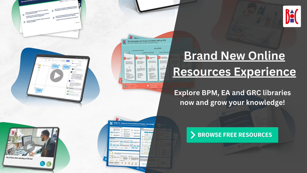 🆕 Our collection of online resources – posters, webinars and whitepapers – is now available with a new look &amp; feel, upgraded to give you an even smoother content consumption experience. Explore #BPM, #EA and #GRC libraries now and grow your knowledge → ow.ly/m8NO50P8hyX