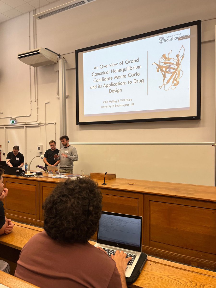 chem_essexgroup's tweet photo. Talk one complete! Next is Dimitris
#ccpbiosim2023 https://t.co/ctS4VXyxOD