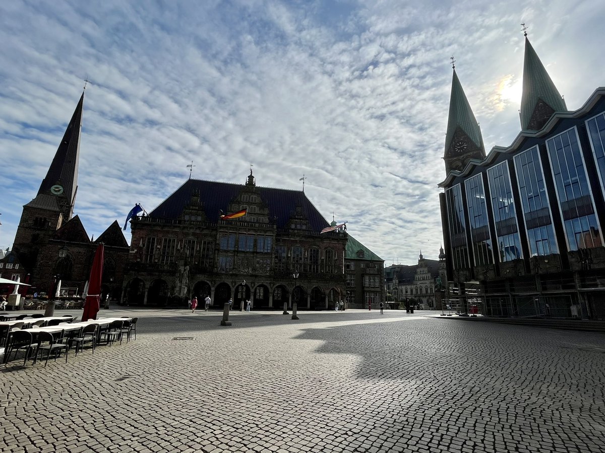 Immer wieder eine wunderbare Atmosphäre. Der #Marktplatz in #Bremen.