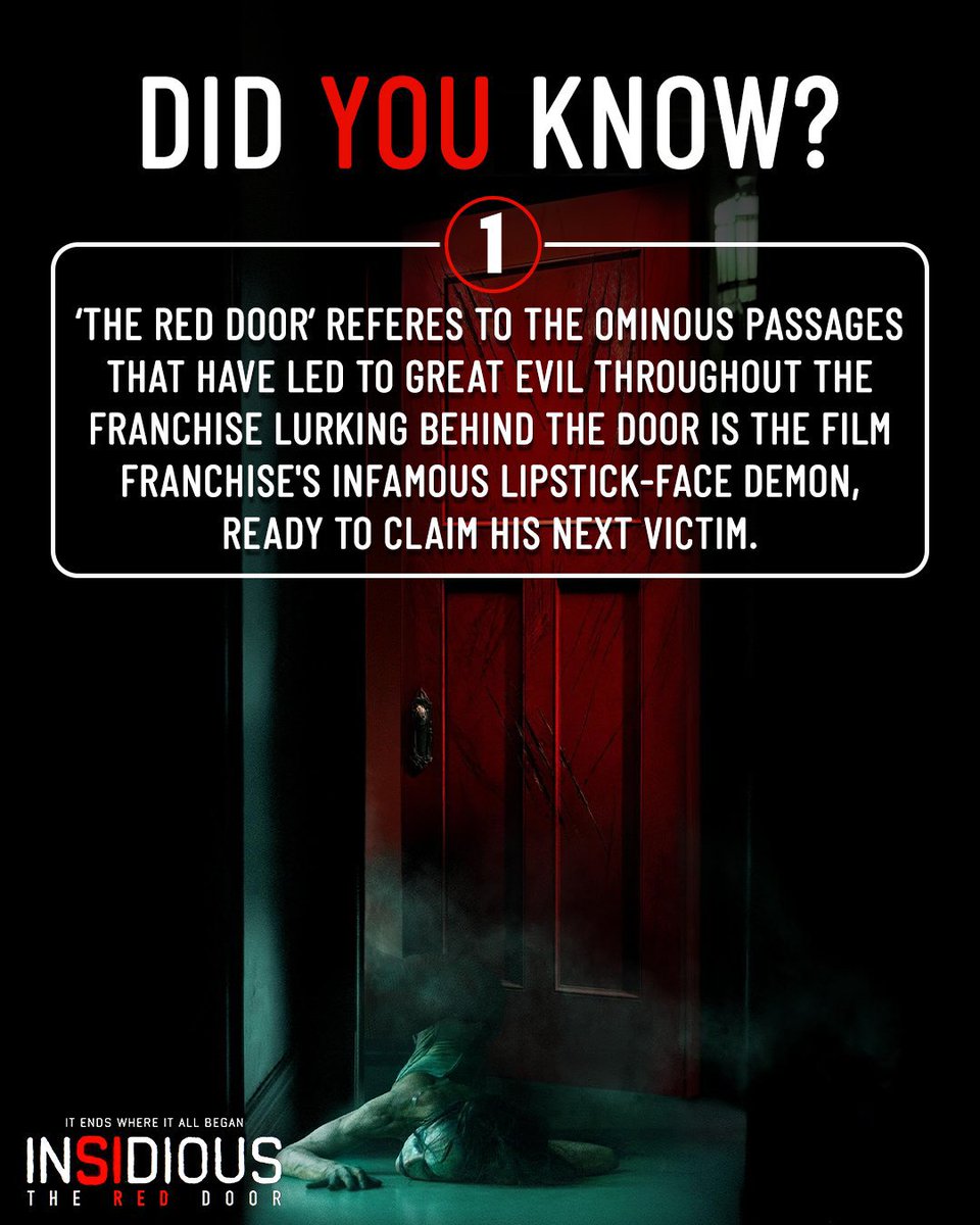 TGVCinemas's tweet photo. Walking into the movies prepared.👹
Get insights into the #Indisious: The Red Door before watching it TODAY! 🎟️ https://t.co/XqtCyTnmrX https://t.co/gR5XaDWGXq
