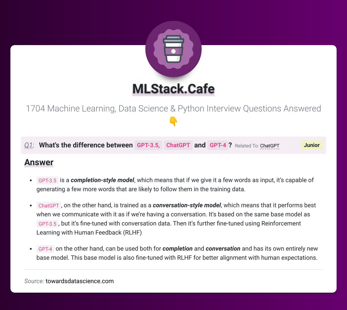 MLStack_Cafe tweet picture