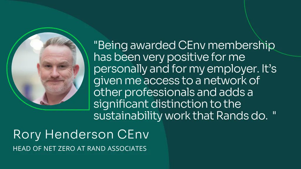 SocEnv_HQ's tweet photo. Rory Henderson CEnv outlines his career background and journey towards gaining Chartered Environmentalist status. You can read Rory's full registrant profile here ➡️ https://t.co/9FflHCKHIL
#registrations #CEnv #IAmCEnv #sustainability #environmentalprofessionals https://t.co/rF7WoCaDbi