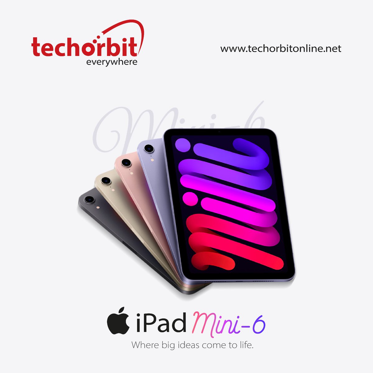 Techorbit2003's tweet image. iPad Mini 6.

#Apple #Techorbit #follo4folloback