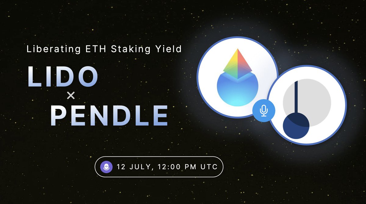 Liquid staking meets yield tokenization, ETH staking has never been so  powerful! Join us and @LidoFinance as we take a closer look at all things  #LST in 