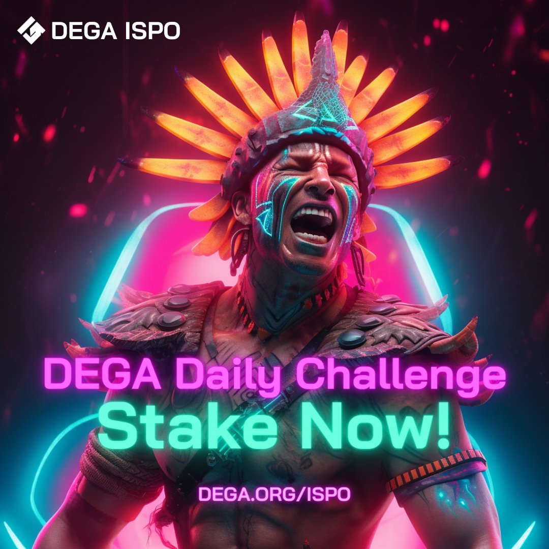 The #DEGA DailyChallenge is back! 🌟

Participate today and stand a chance to win 1000 $DEGA Tokens! 🎉

Here's how to enter:
1️⃣ Follow us
2️⃣ Like ❤️ &amp; Retweet 🔁
3️⃣ Tag 3 friends

The winner will be announced in 24hours.

 ReTweet these post &amp; invite others!

#ISPO #DEGA #Web3