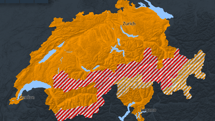 ORCAvd's tweet image. Alerte: Orages parfois violents #Alertswiss 
Que faire / comment réagir: 
alert.swiss/fr/home.html#P…