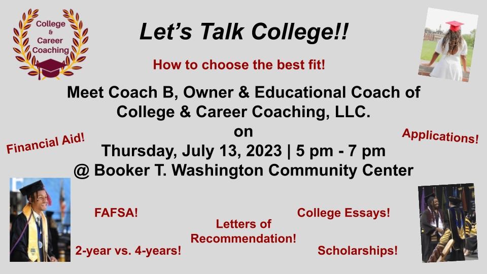CCCoaching03's tweet photo. If you have questions about the College application process stop by Thursday and ask Coach B. https://t.co/L4Axl2Nb9V