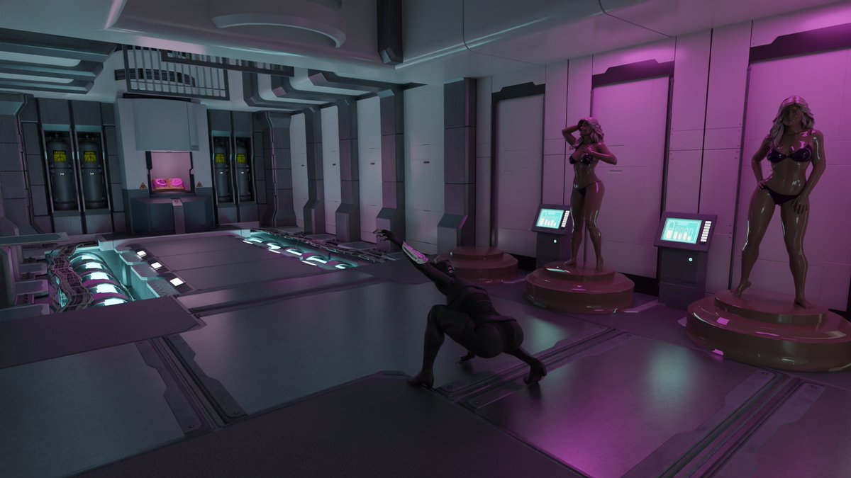 Spungyjacket's tweet photo. Celine's Trophy Room
Models: Rigid3d, Celine edit by me
Map: ubermachine
#blender #statuefication #catwoman #captured https://t.co/Pfhe6ytAtP