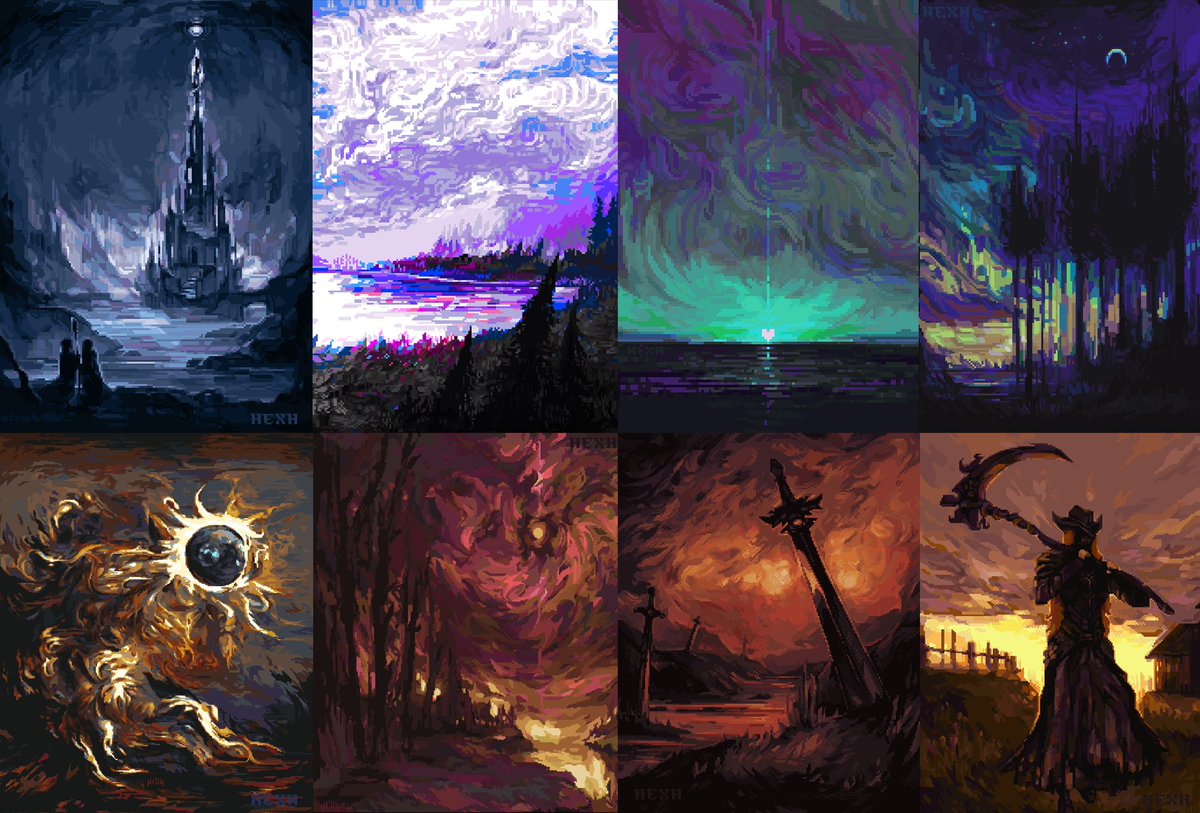 hexh__'s tweet image. #PortfolioDay !!
i'm hexh and i make pixel art paintings ☆