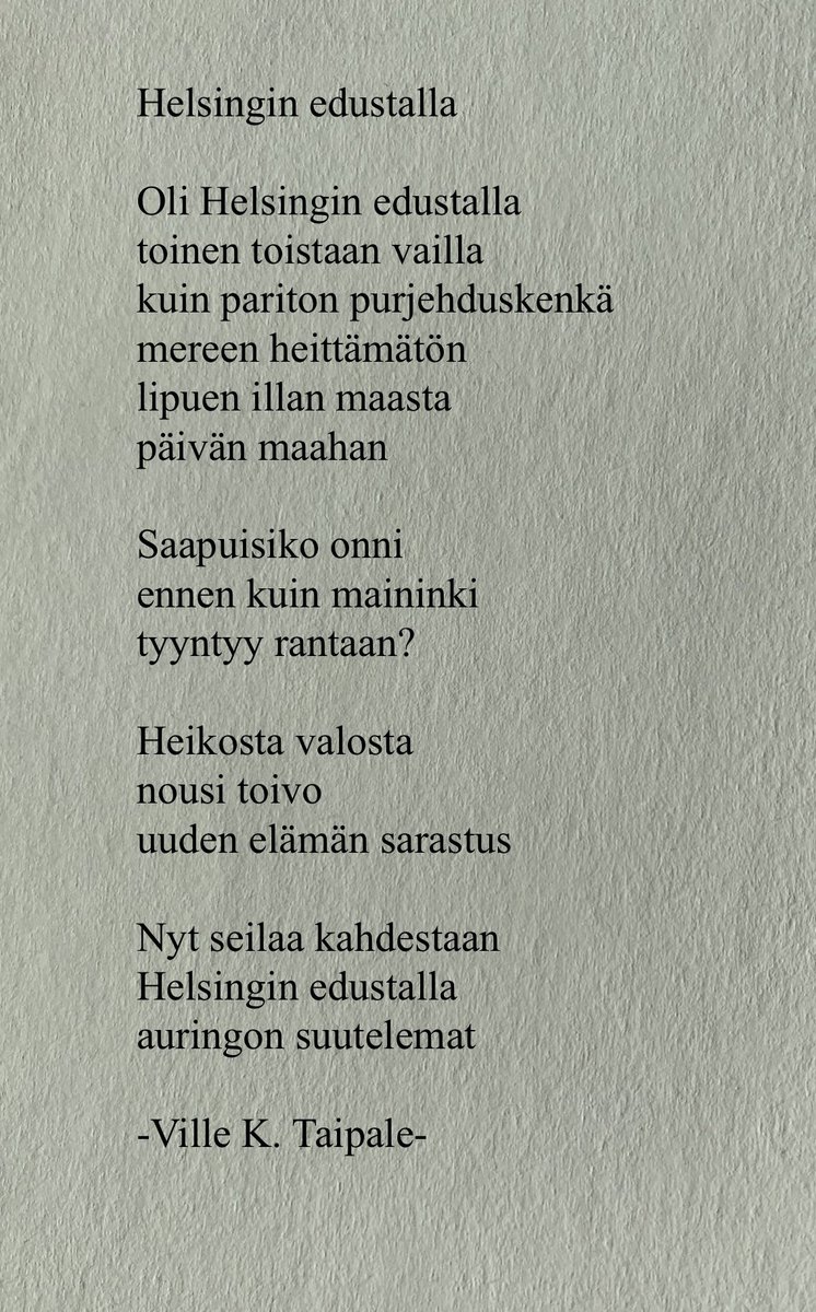 VilleKT's tweet photo. #runo #runoja #runous #runohaaste #sanat #päivänruno #kirjoittaminen https://t.co/CiK5z0GILS
