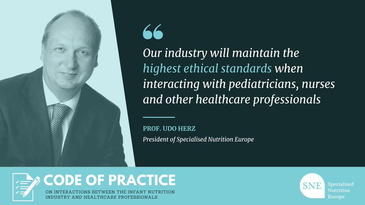 SNE_EU's tweet image. We’re proud to publish today our #SNE #CodeOfPractice on interactions between the infant nutrition industry and healthcare professionals, demonstrating our commitment to high ethical standards.
- Media Release: bit.ly/3JRByOf
- Code:  bit.ly/46H59DK