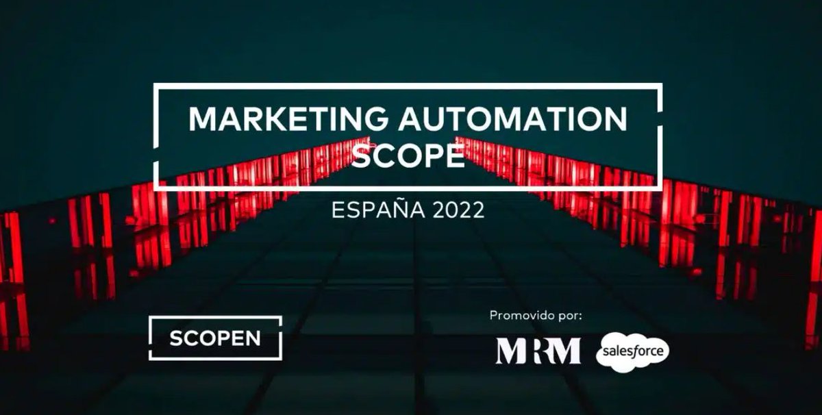 mkdirecto's tweet photo. El Marketing Automation crece y se consolida como estrategia de crecimiento para las empresas españolas
@SCOPEN_es @SalesforceES #MKAUTOMATION23
https://t.co/OPiduibxKP https://t.co/vQVHqsqp3R