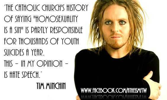 Telling people homosexualilty is a sin is hate speech. #lgbtiq #samelove #aly #atheist #humanism