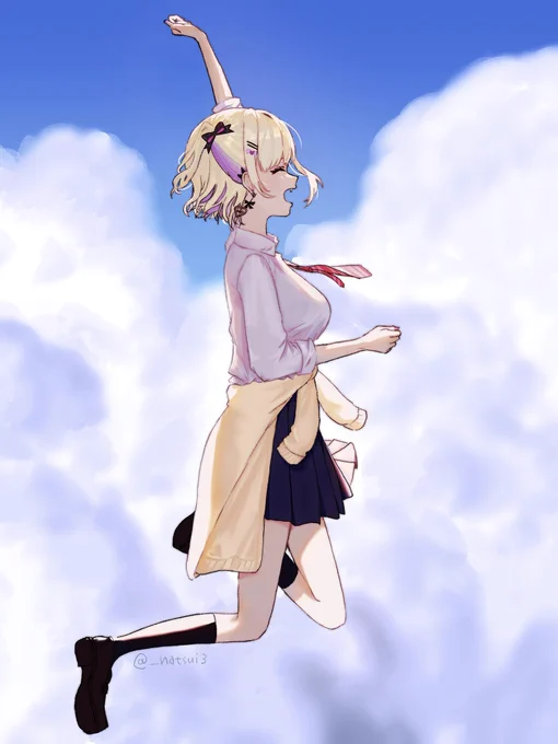 趣味で描いた胡桃のあちゃんのFAです 