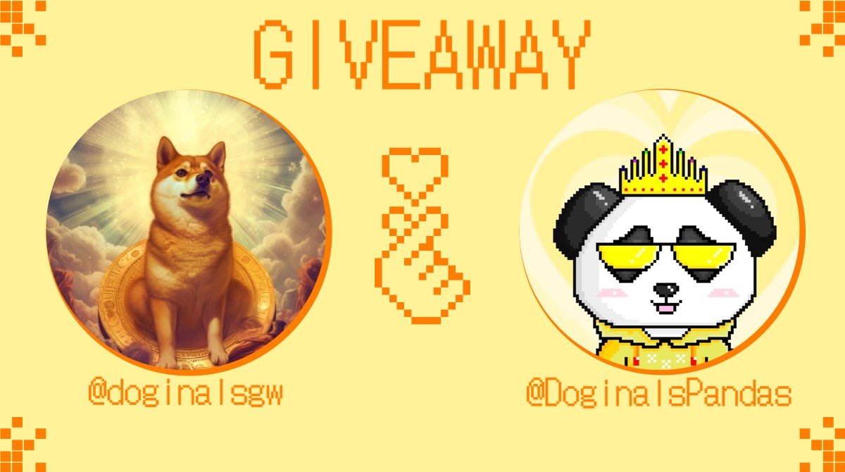 🔥NFT GIVEAWAY🔥

🤝Celebrating our partnership with <a href="/DoginalsPandas/">Doginals Pandas 🐼</a>
 
🎁10x Doginals Pandas NFT #Giveaway!

1⃣Follow @doginalsgw and <a href="/DoginalsPandas/">Doginals Pandas 🐼</a>
2⃣Like + RT
3⃣Tag 3 friends👇

📅48 hours
🚀Let's go!

#DRC20 #Doginals #DoginalsPandas $PAND