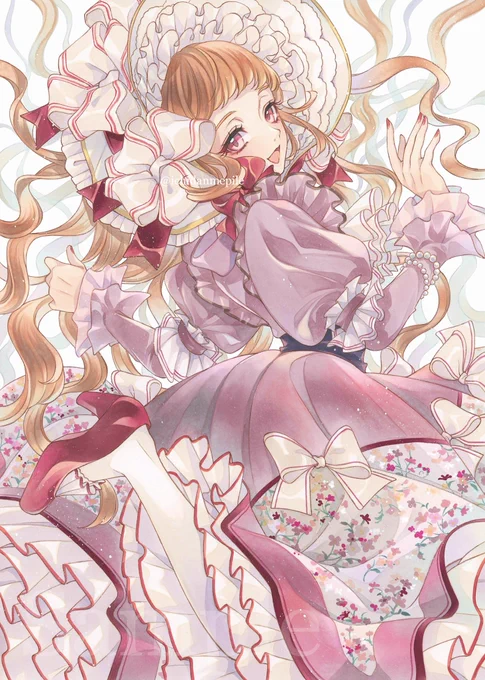 完成 Romantic dress #コピック 