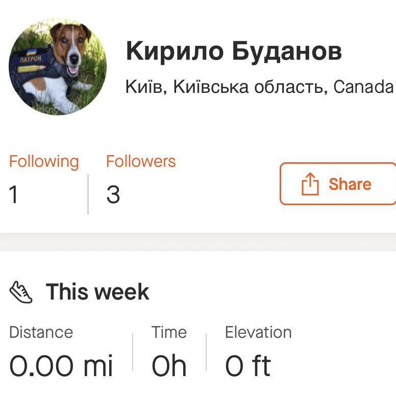 Unbelievable 

A Russian submarine commander was assassinated on his run yesterday

He was posting his workouts on Strava!

One of the people who liked the posts, was the Chief of Intelligence of Ukraine