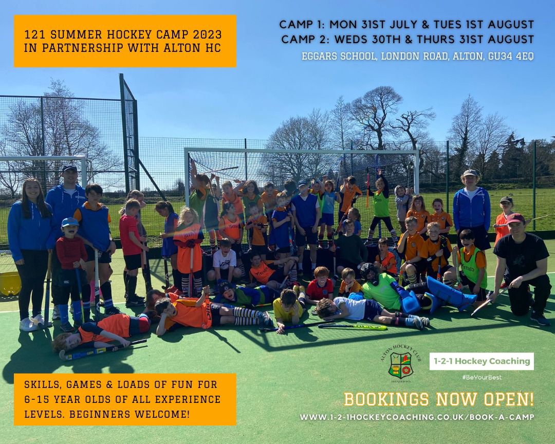 Under 3 Weeks until we head to <a href="/Alton_HC/">Alton Hockey Club</a> for our first hockey camp of the summer. Book here to join us

1-2-1hockeycoaching.co.uk/book-a-camp