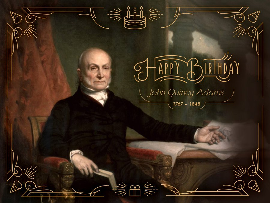WhiteHouseHstry's tweet photo. Happy Birthday to John Quincy Adams, our 6th president (1825-1829), born on this day in 1767. https://t.co/OgjNZYXwVG https://t.co/VMbOJmVQDD
