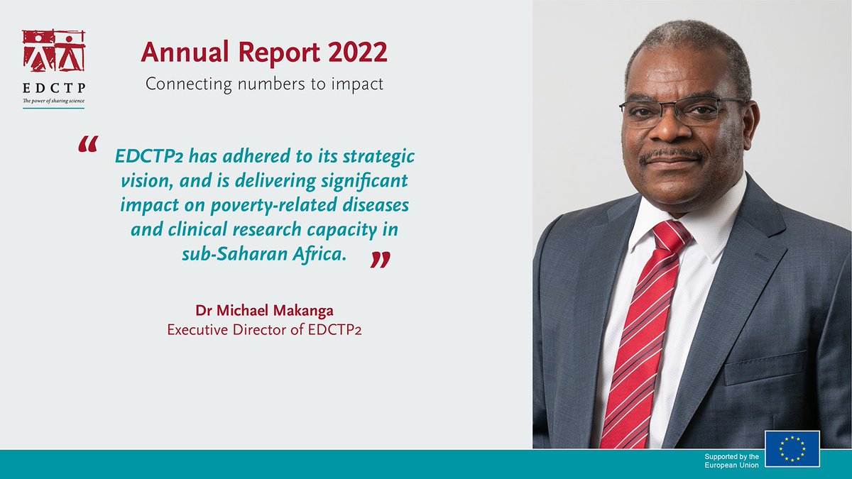 Read up on EDCTP's progress and achievements in: EDCTP annual report 2022 - Connecting numbers to impact 📥Download the PDF tinyurl.com/2yx6fh9c 🖥️ Read the digital report tinyurl.com/293szpke