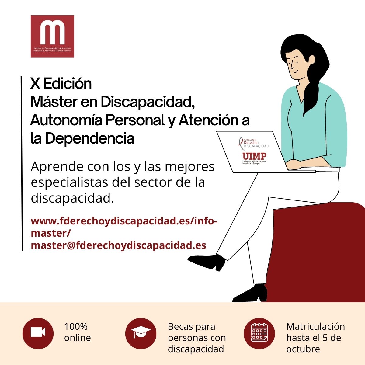 👩‍🎓🧑‍🎓¿Estás interesado/a en formarte en Discapacidad, Autonomía Personal y Atención a la Dependencia? ¡Esta es la oportunidad que estabas buscando! Te esperamos en master@fderechoydiscapacidad.es