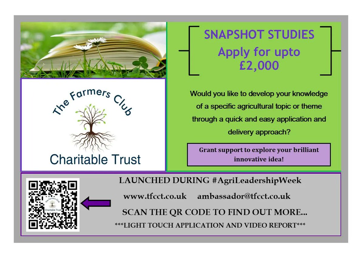 TheFCCT's tweet photo. Don't miss the opportunity to receive some research funding #SnapshotStudy application ⌨️ visit the website for further information on the extended deadline of the 31st August 2023 😉 
@TheAHDB
 
@TIAHnews
 
@NuffieldFarming
 
@FarmersWeekly
 
@ChristineTacon
 
@MerylWardLincs https://t.co/viW2VZKu4j