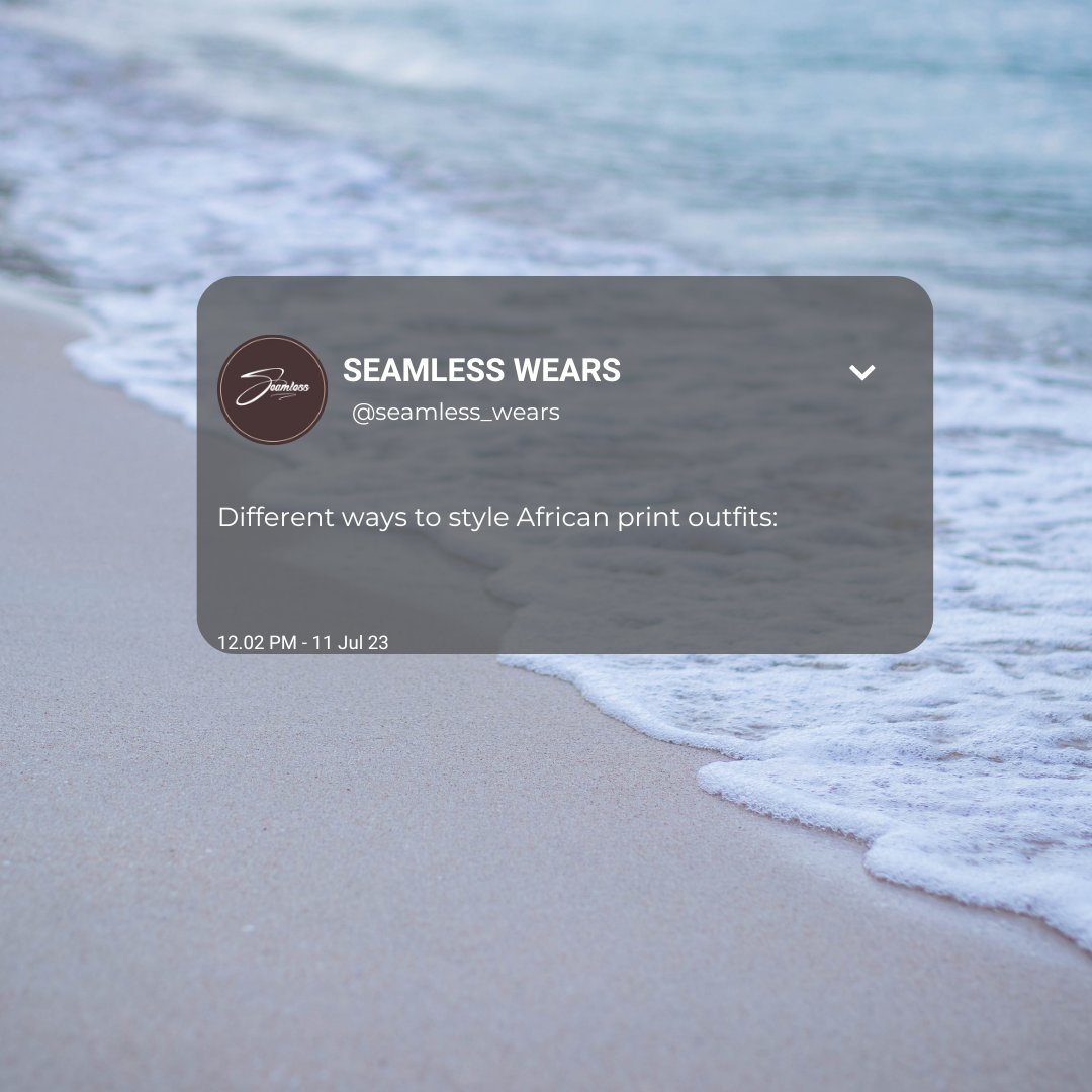 seamless_wears's tweet image. Here are some different ways to style African print outfits.
Remember, styling is all about personal expression.

ORDER YOUR AFRICAN PRINT ENSEMBLES FROM US TODAY AND LET YOUR UNIQUE PERSONALITY SHINE THROUGH!

#africanprint #africanfashion #howtostyle #tuesdayvibe Headies
