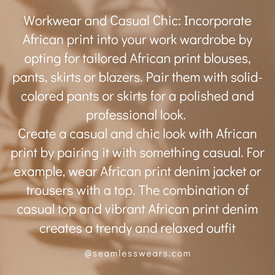 seamless_wears's tweet image. Here are some different ways to style African print outfits.
Remember, styling is all about personal expression.

ORDER YOUR AFRICAN PRINT ENSEMBLES FROM US TODAY AND LET YOUR UNIQUE PERSONALITY SHINE THROUGH!

#africanprint #africanfashion #howtostyle #tuesdayvibe Headies