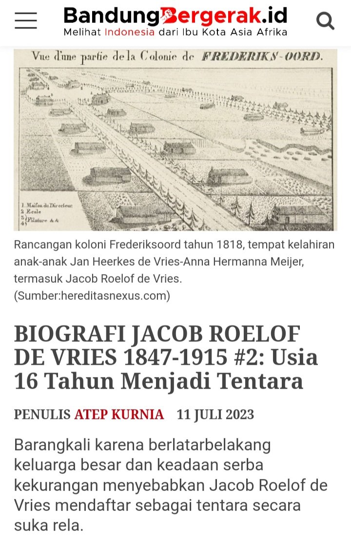 Aksara_Atep's tweet photo. Saat usianya 16 tahun, tahun 1863, J.R. de Vries mendaftar sebagai tentara secara suka rela. Langkahnya diikuti salah seorang adiknya. Ini cicilan kedua:
https://t.co/2srEywFV0i
#Biografi #JacobRoelofdeVries #JRdeVries #tokoserbaada #toko #bandung #bandoeng #bandungbergerak https://t.co/MTHSwlOxf7