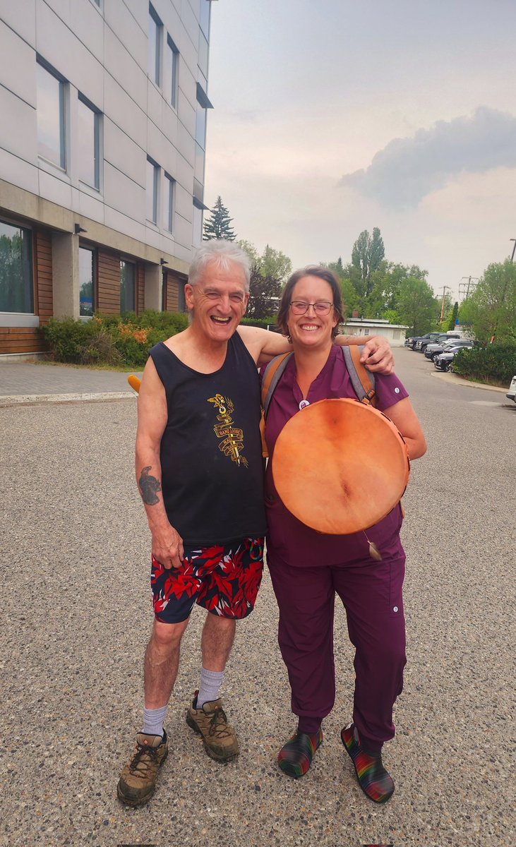 #Healthcare
Uhnbc s own Natalie Livingston 
Drum Gifted 
All my relations