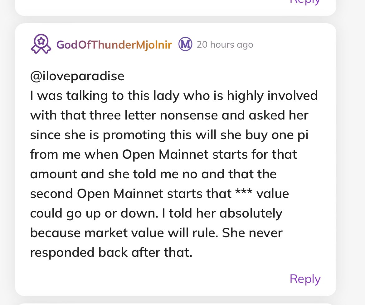 pimall_ng's tweet image. The @PiCoreTeam Mods really don’t rate the #GCV. It is tagged nonsense. #PiNetwork2023 #PiNetworkLive #Pi2Day #Pioneers #PiHackathon #Fireside #Pikyc
