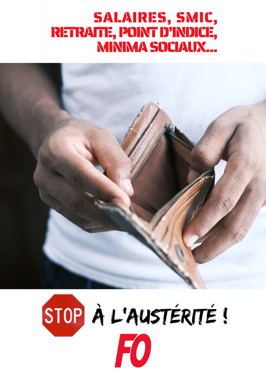 #Salaires, #Smic, point d'indice, #retraite, minima sociaux... STOP à l'austérité !