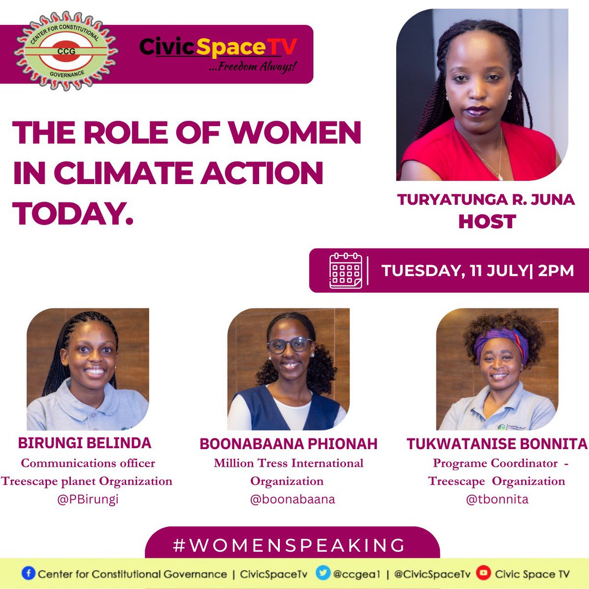 Empowering women and ensuring their meaningful participation in decision-making processes is crucial for achieving sustainable development and addressing environmental challenges, contributing to a sustainable future for all.
#WomenSpeaking
#CivicSpaceTv

youtu.be/D-ReVPeglqI