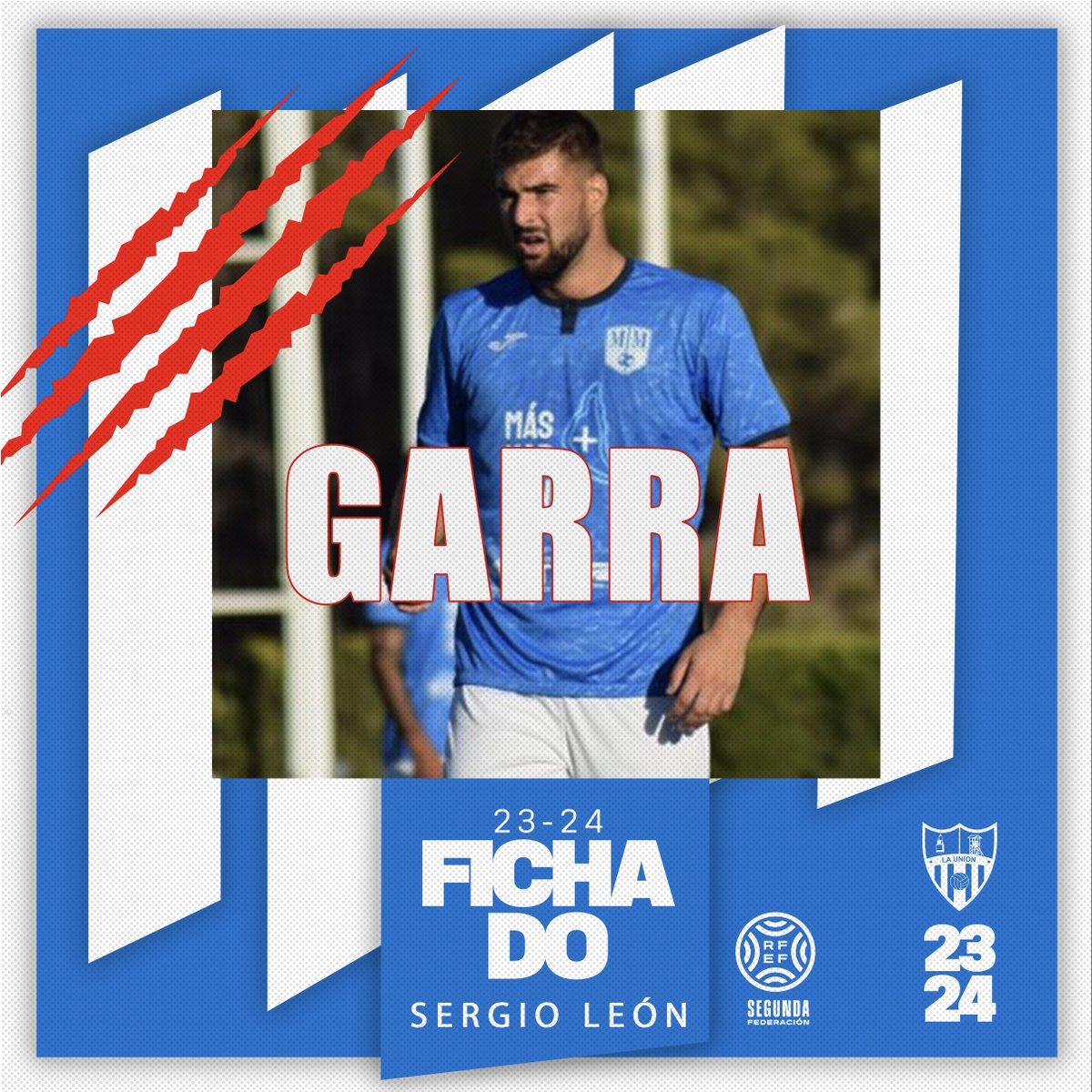 CDUMalacitano's tweet photo. 🚨 SERGIO LEÓN FICHADO /GARRA/

✍️ El medio centro de 26 años de los Alcázares se incorpora a la plantilla unionense esta temporada.

➡️ @SergioLeon_ Llega tras disputar toda la temporada pasada en Segunda RFEF con el Mar Menor F.C. y conseguir el ascenso en la temporada 21/22. https://t.co/udmuN2US5L