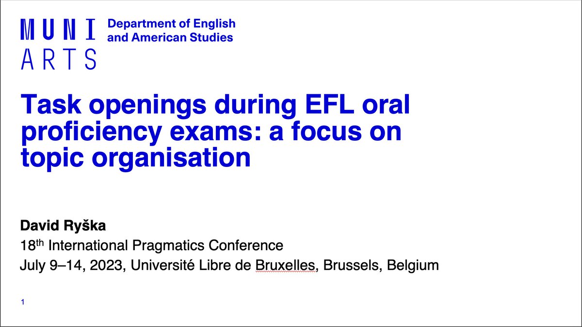 With #IPrA2023 in full swing, join me on Thursday to hear my two bits on task openings, topic organisation, and the assessment of #interactionalcompetence