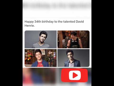 Happy 34th birthday to the talented David Henrie. -  
