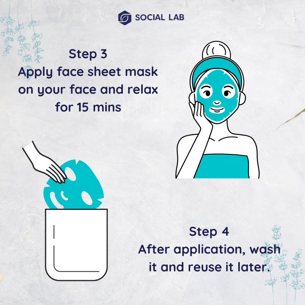 SocialLab5's tweet photo. Why dispose off sheet masks when you can reuse cloth sheet masks!? 

#sociallab #reuse #reduce #recycle #facesheetmask #reusablesheetmask #nowaste #wastegeneration #zerowaste #zerowastelifestyle #nowastecosmetics #sustainable #sustainablelifestyle https://t.co/QiUsRUM8nB