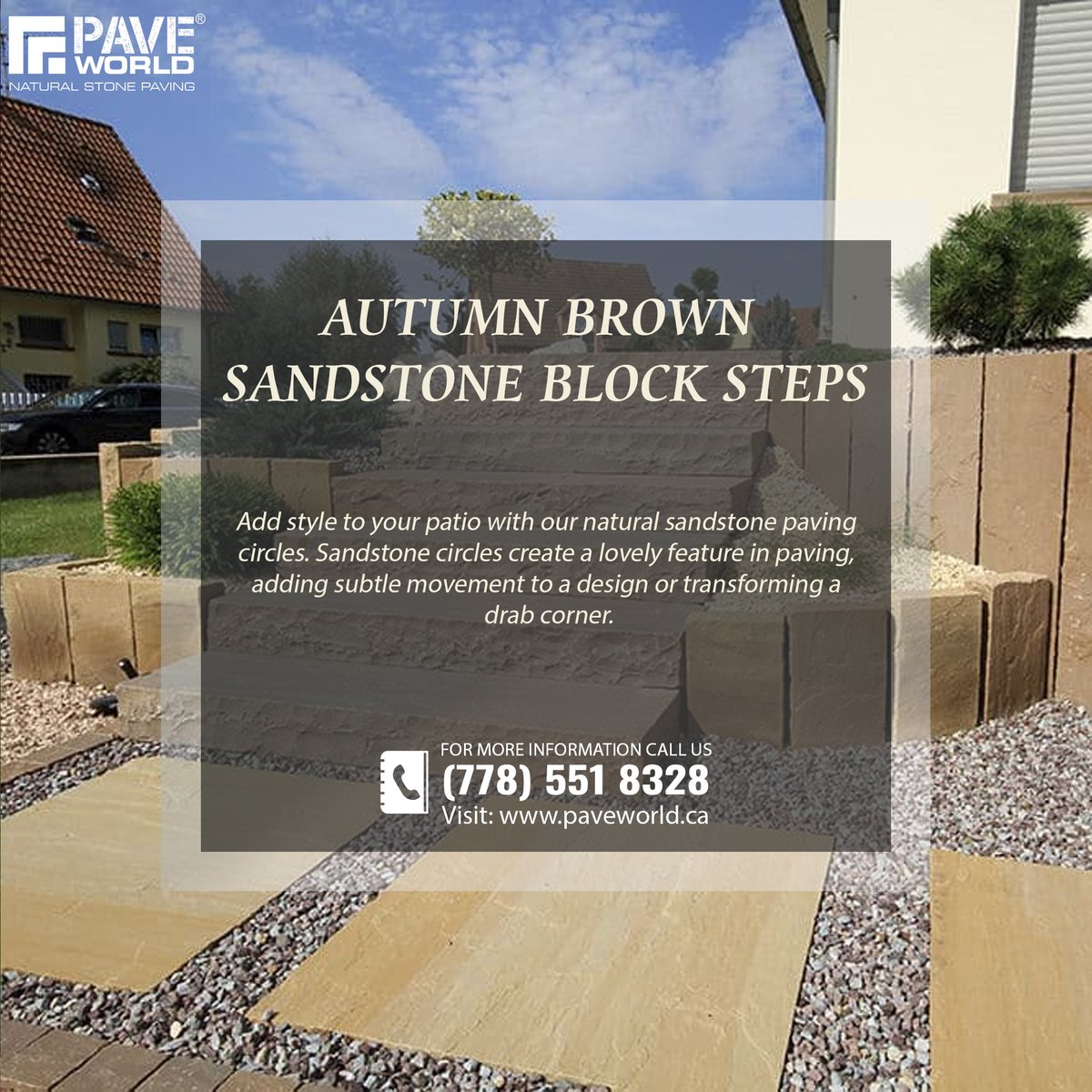 paveworldCanada's tweet photo. Whether you're looking to enliven a dull corner or elevate the aesthetic appeal of your patio, our natural sandstone paving circles are the perfect choice.
Visit our website for more offers: https://t.co/UgFtXqTrGL
#autumnbrown #flagstone #pavers #interlockingstone https://t.co/POEoDCvJ2y