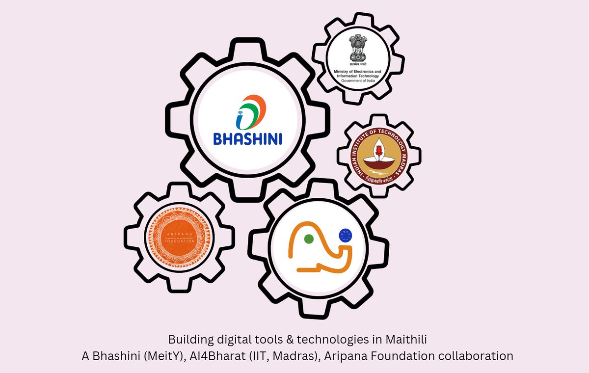 AripanaF's tweet photo. 400+ hours of #Maithili speech recordings from 500+ individuals from #Mithila - #Darbhanga #Madhubani #Saharsa #Supaul - one of the largest audio databases in Maithili created to build digital tools &amp; technologies in Maithili with @ai4bharat &amp; IIT Madras. DM to get involved. https://t.co/lyyBxonX7u