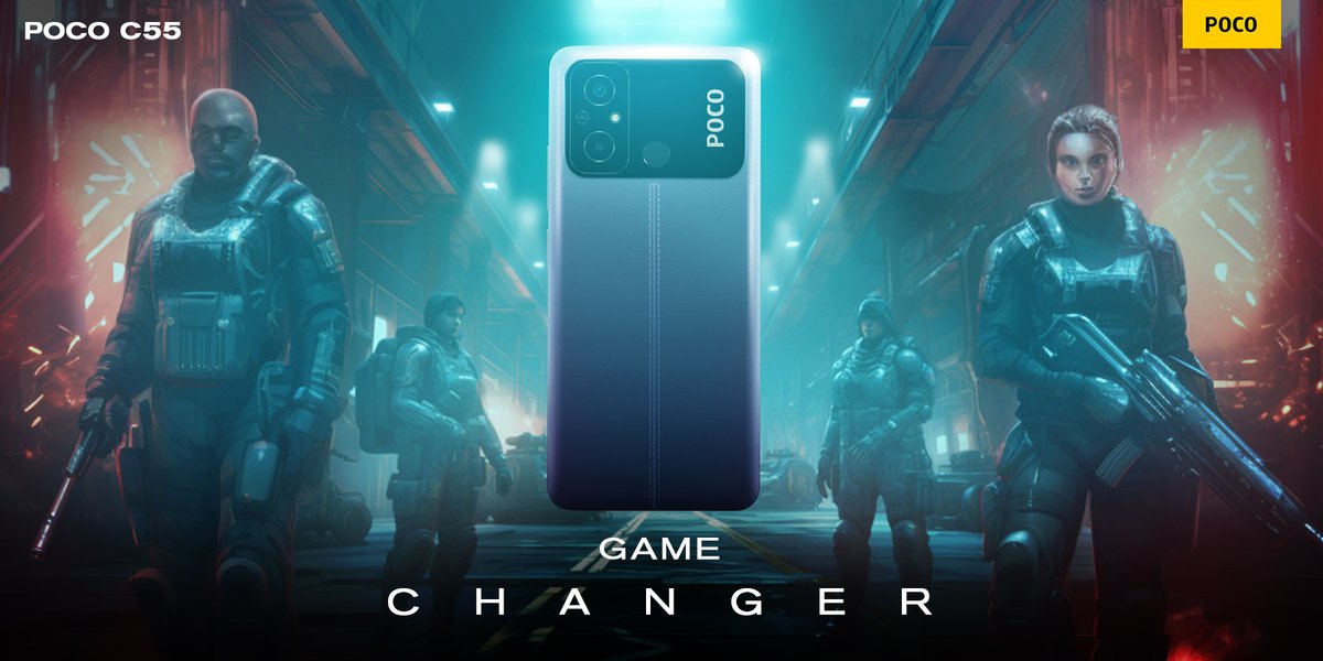 IndiaPOCO's tweet photo. Game harder than ever before with MediaTek Helio G85 on the POCO C55. 💪😈
At an unbelievable price of ₹8,999*, your life has just gotten an upgrade. 💯🎮
Get it now at https://t.co/jNSIOYDxx7 from @flipkart. ⚡️
#GetSmart #POCOC55 https://t.co/ZcTBCgX24g