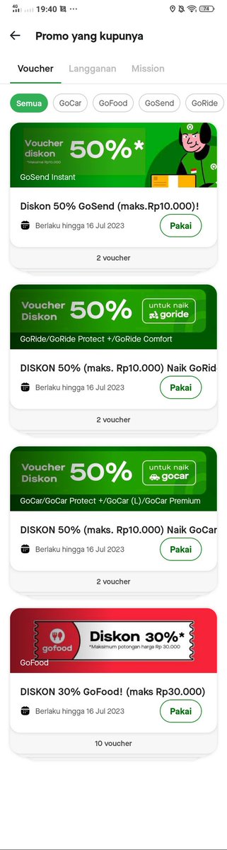 classyics's tweet photo. Wts voucher goride, voucher gocar, voucher gosend, voucher gofood
Fee 2k
Chat ke nomor yg ada di bio ya
#zonauang #zonajajan https://t.co/W33DLt7Xds