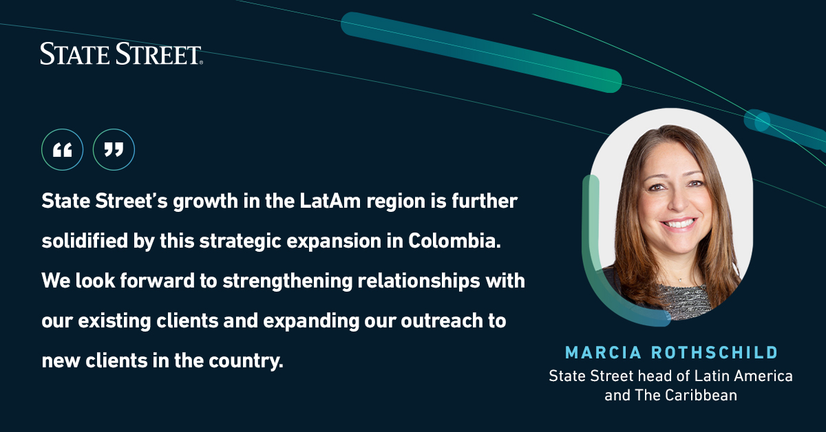 We are excited to announce our expansion into Colombia, scaling servicing capabilities for institutional clients in Latin America. Our new office in Colombia marks <a href="/StateStreet/">State Street</a>’s continued commitment to expand of our Latin America coverage. Read more here: ms.spr.ly/6016g0DVQ