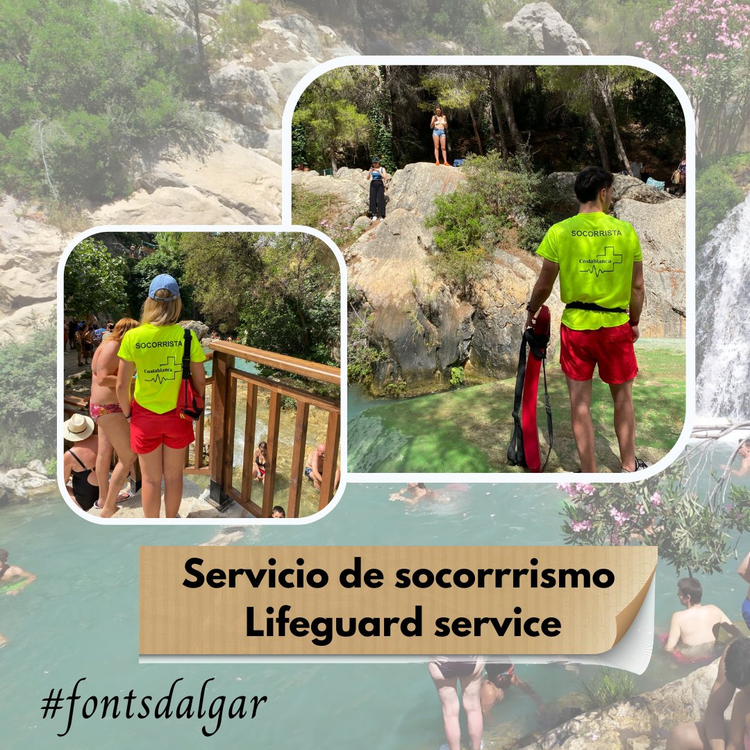 Disfruta de tu visita, de forma segura.
     🛟 🏊‍♀️ 🛟
Tenemos servicio de socorrismo durante la temporada estival.

Tienes toda la información que necesitas en nuestra web 👉 lasfuentesdelalgar.com 

#fontsdalgar
#callosadensarria
#costablanca 
#mediterráneoenvivo
