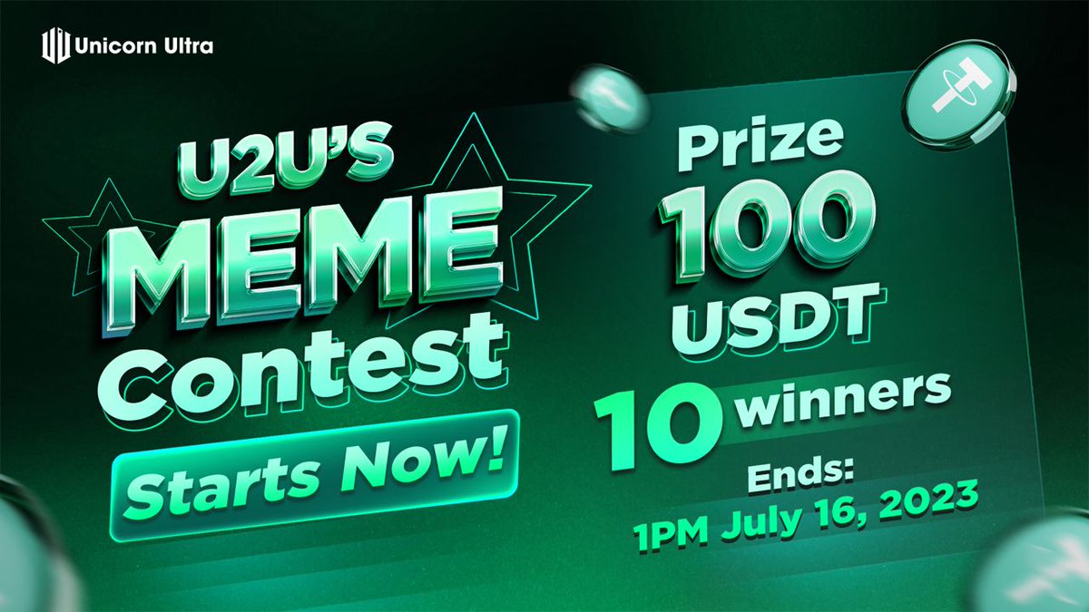 u2u_xyz's tweet photo. 📢 #Meme Contest Starts Now!

Get ready for the thrilling Meme #Contest that you've been waiting for! 🚀

💰 Prize: 100 USDT
🏆 10 lucky winners
⏰ Ends: 1 PM on July 16, 2023

To participate, follow these simple steps below👇👇 https://t.co/OPmTTSg1ol