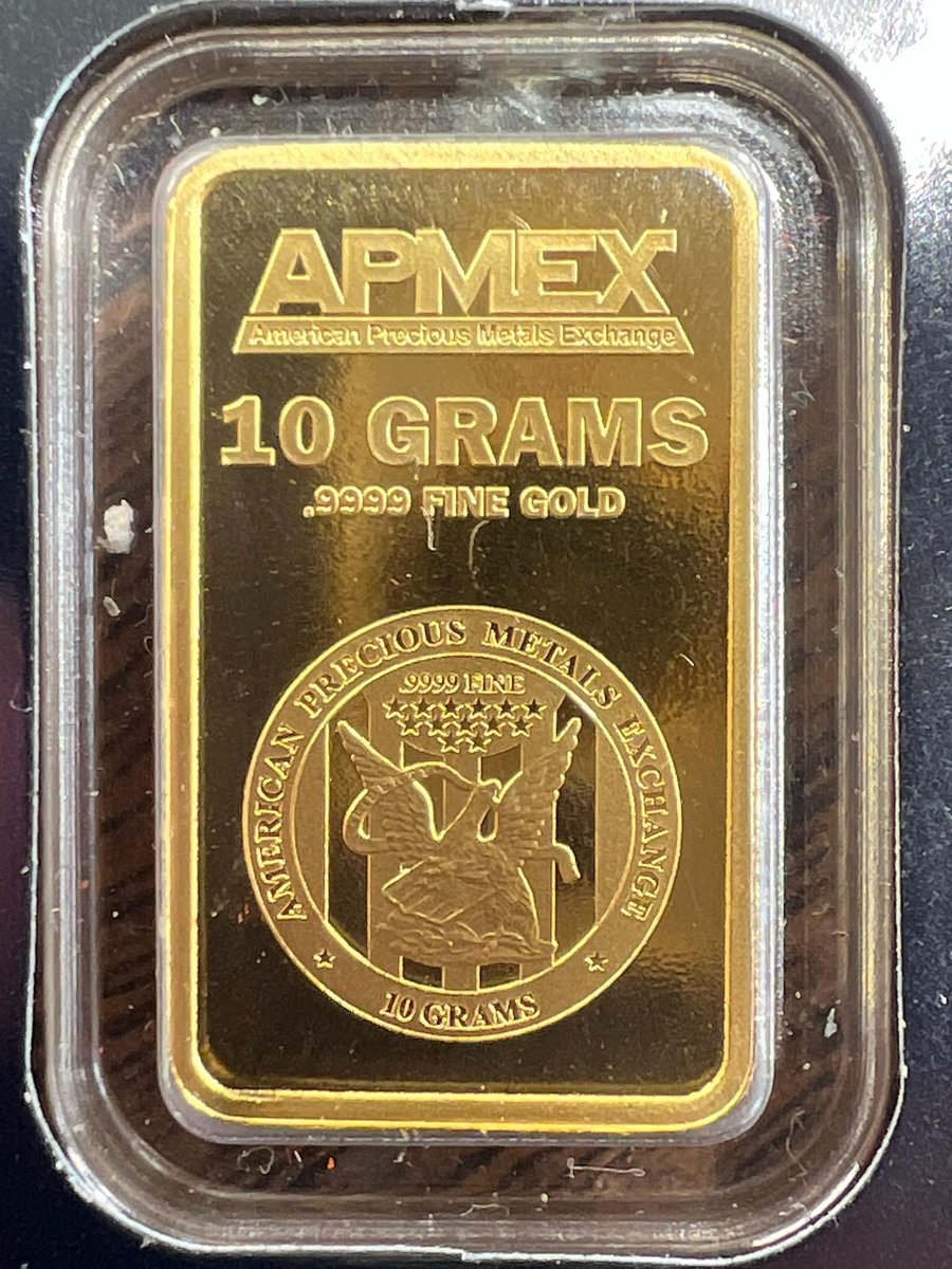 I love these little ten gram gold bars from APMEX. It's wild how much value can fit in such a small package when it comes to gold bullion.

#gold #bullion #bars #goldstacking #collecting #investing