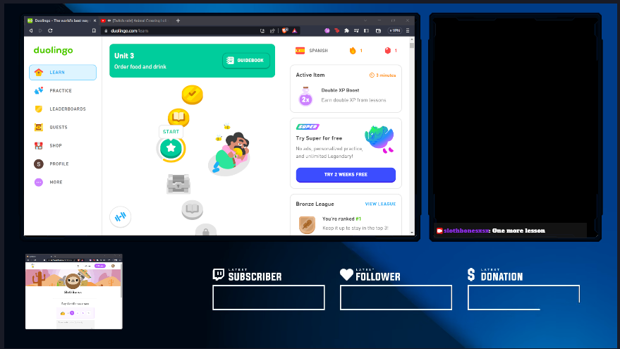 BonesSloth's tweet image. Streaming my Spanish study sessions on Twitch
Transmitir mi sesión de estudio en Twitch
Twitch: twitch.tv/slothbonesxsx/
#langtwt #studytwt