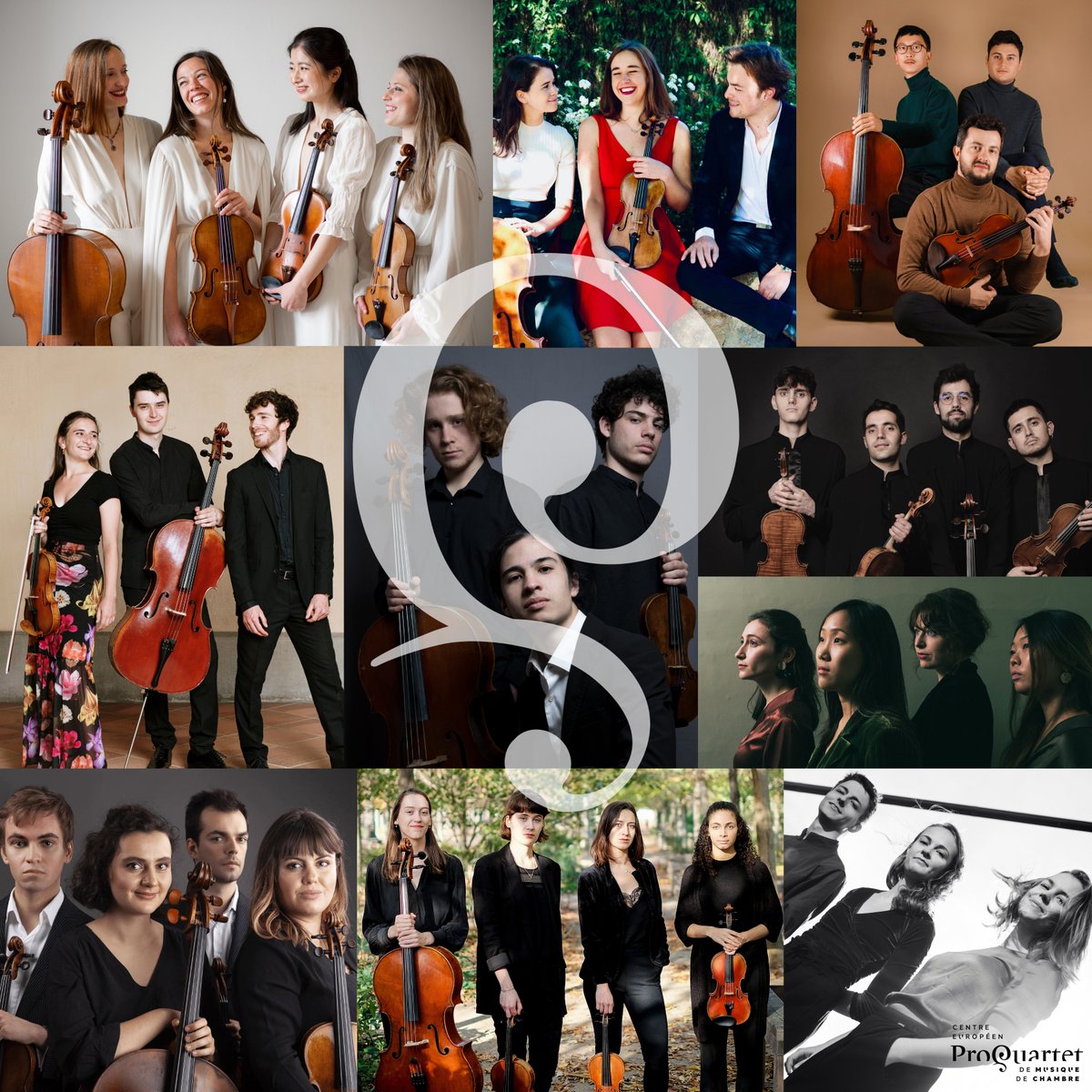 Nous sommes heureux de vous révéler les noms des ensembles résidents pour 23-24, sous le parrainage de Mathieu Herzog !

Moser String Quartet 
Trio Parrhèsia 
Trio Pantoum
Trio Parhélie
Trio Chagall
Atenea Quartet
Kleio Quartet
Quatuor Métamorphoses
Quatuor Magenta
Amelio Trio