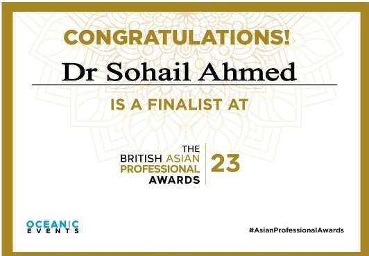 Dr Sohail Abraham Ahmed (@thedocahmed) on Twitter photo The British Asian Professional Awards:
Honoured to be a finalist at the first ever #Asianprofessionalawards in the 'GP OF THE YEAR' Category.
Thank you and good luck to all the finalists.
<a href="/CaritasPractice/">Caritas Group Practice</a>
#GeneralPractice
<a href="/rcgp/">Royal College of General Practitioners</a>
<a href="/BritishIMA/">British Islamic Medical Association</a>
#NHS75 The British Asian Professional Awards:
Honoured to be a finalist at the first ever #Asianprofessionalawards in the 'GP OF THE YEAR' Category.
Thank you and good luck to all the finalists.
<a href="/CaritasPractice/">Caritas Group Practice</a>
#GeneralPractice
<a href="/rcgp/">Royal College of General Practitioners</a>
<a href="/BritishIMA/">British Islamic Medical Association</a>
#NHS75