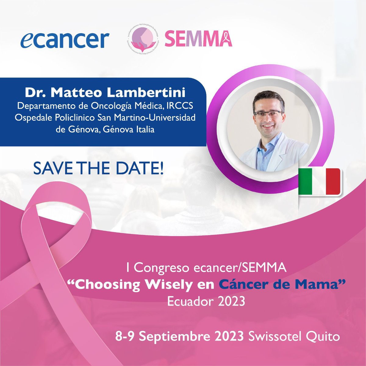 Save the date!
#ENDcancer #SEMMA #LatinosinOncology